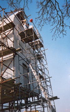 Weatherboarding the back