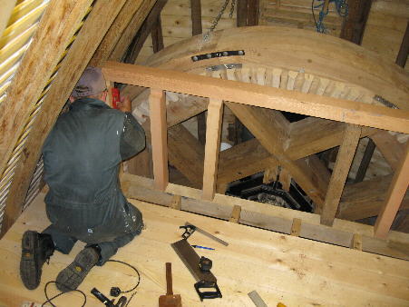 Bin floor under construction
