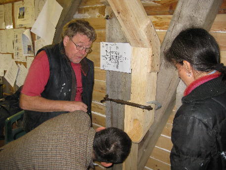 Keith with Ruth and her flour spout