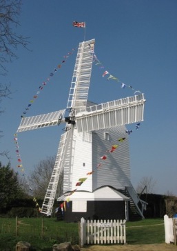 Oldland Windmill dressed overall on 3rd May 2009