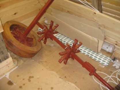 The restored brush spindle